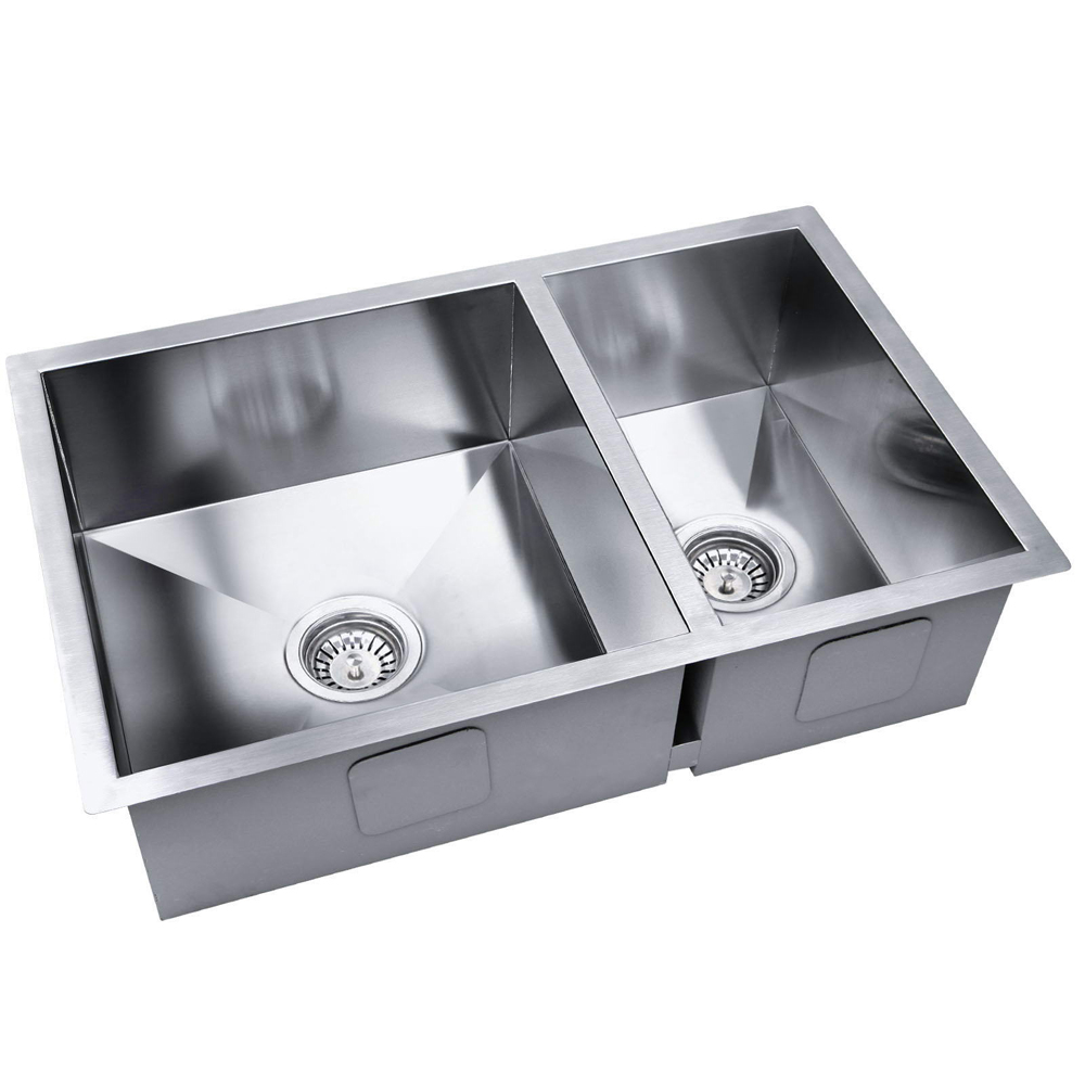 Sink One And Half Bowl Food Grade Stainless Steel Modern Stylish Design 3 Installation Methods